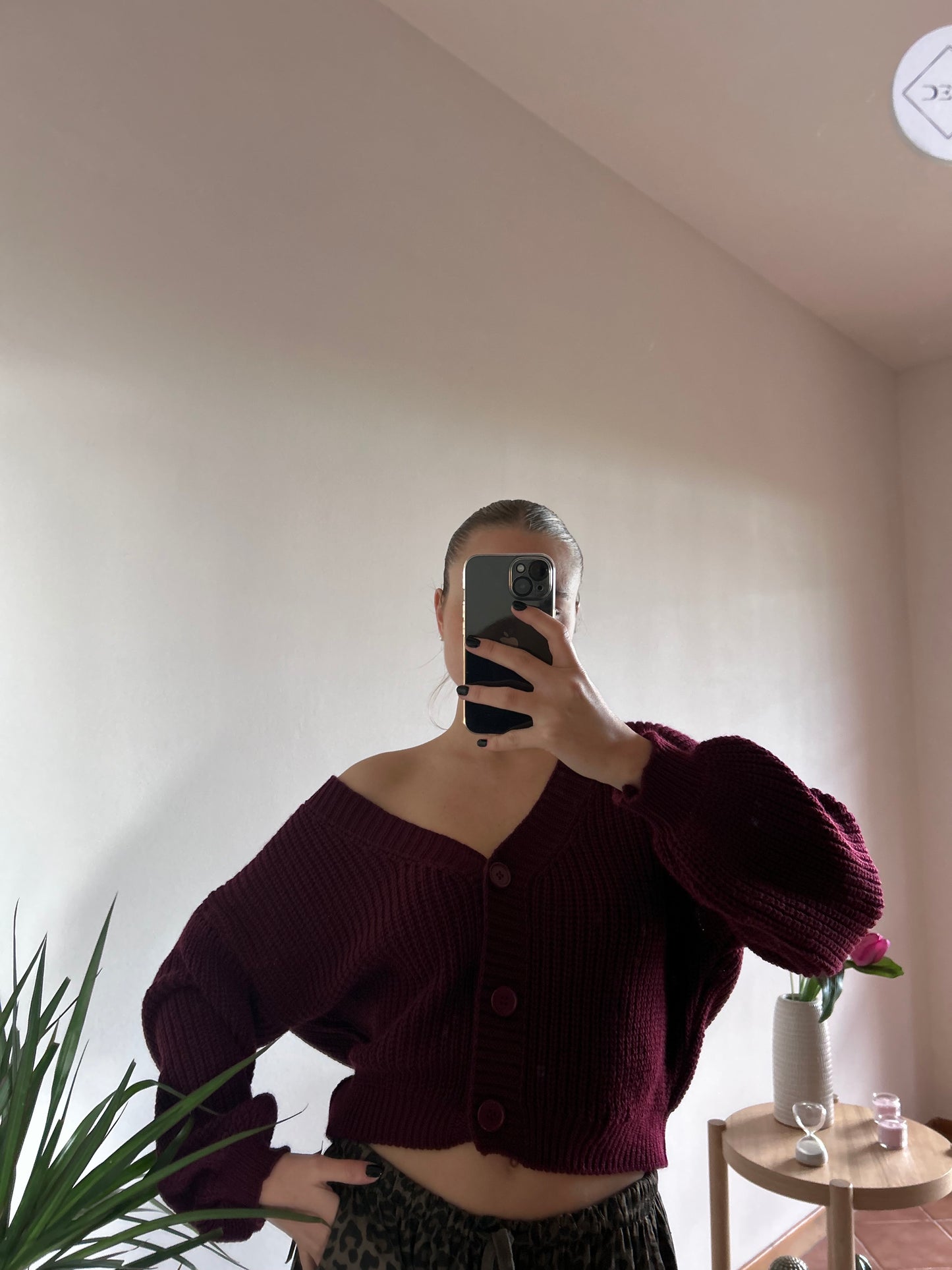 Cardigan crop