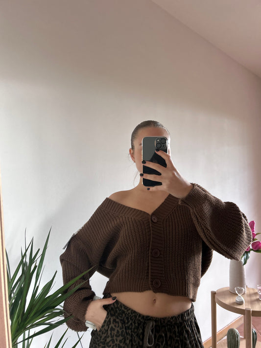 Cardigan crop