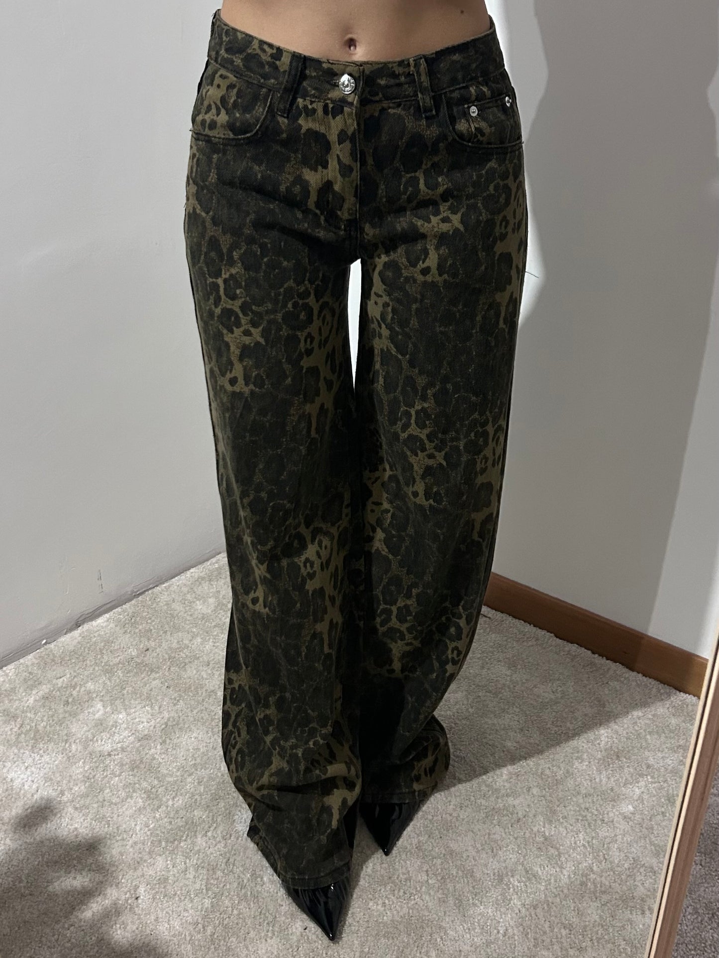 JEANS LEOPARDATO