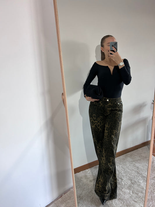 JEANS LEOPARDATO